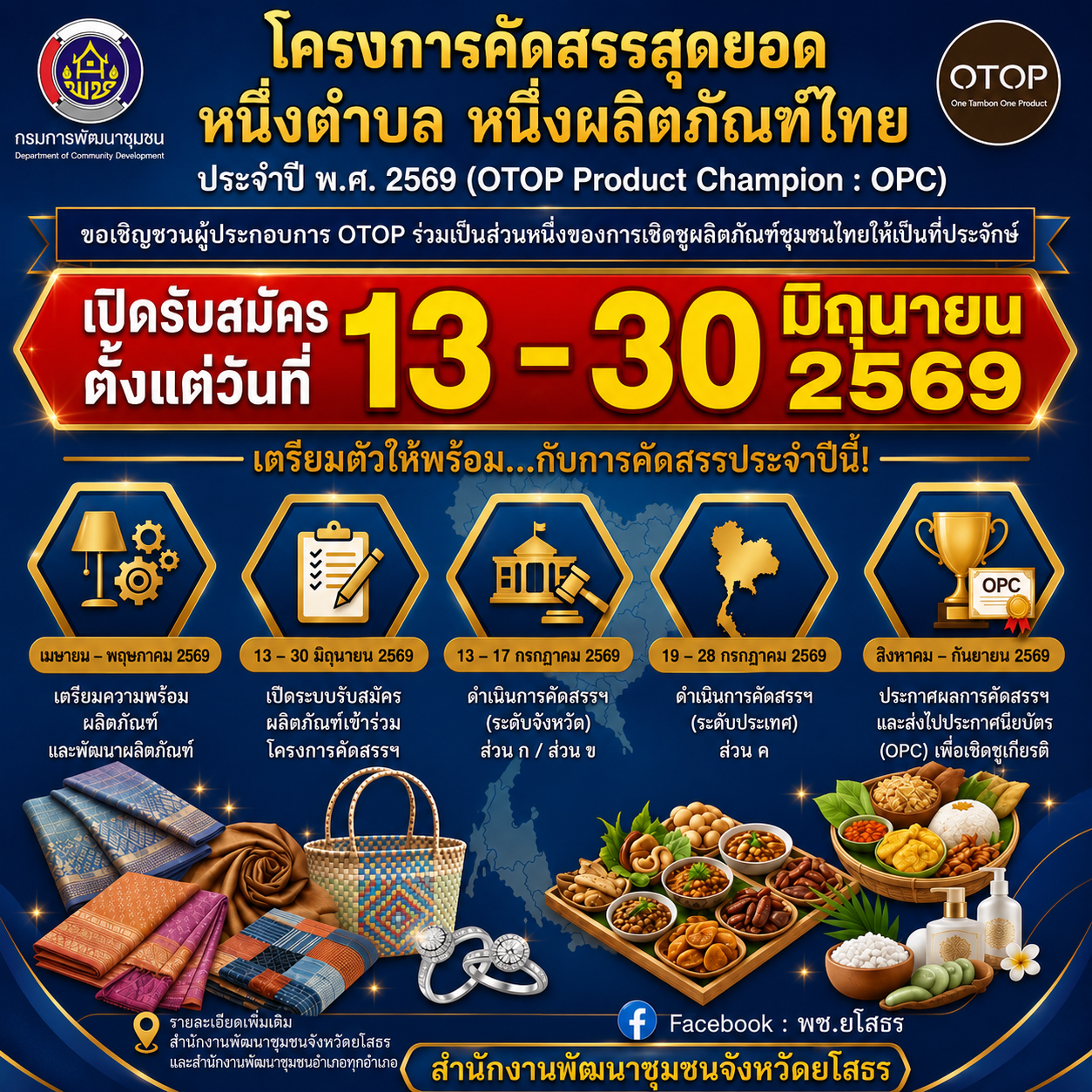 เปิดรับสมัครแล้ว! โอกาสของผู้ประกอบการ OTOP มาถึงแล้ว 